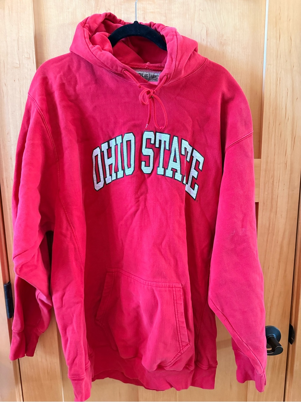 Champion (steve and Barry’s) Red Ohio State Pullover Hoodie